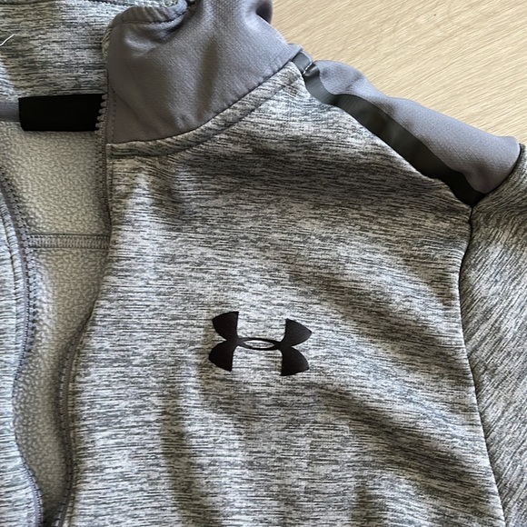 Under Armour Cold Gear Mens Full Zip Jacket Size SM/P/ CH Loose Gray - Picture 3 of 11